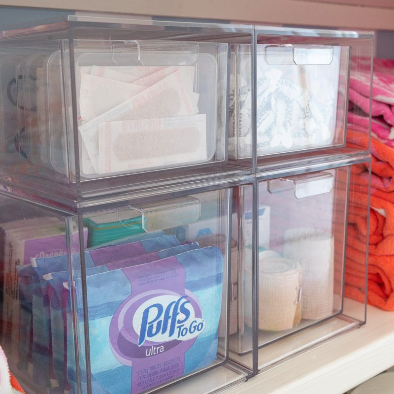 Acrylic stackable drawers