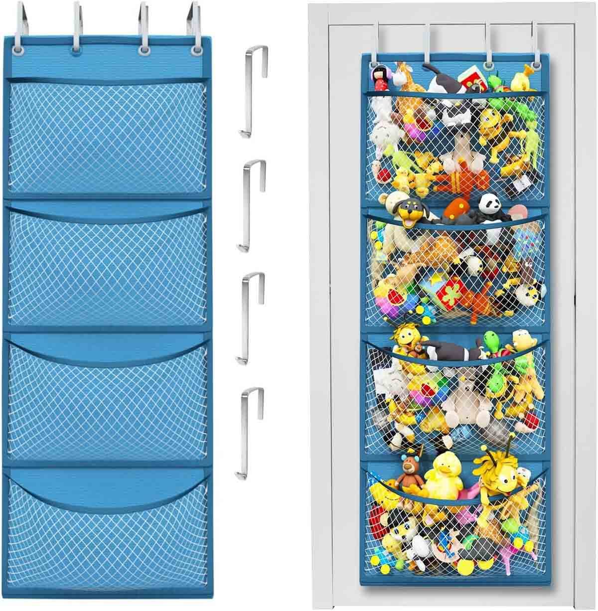Back of door organizer for stuffed animals