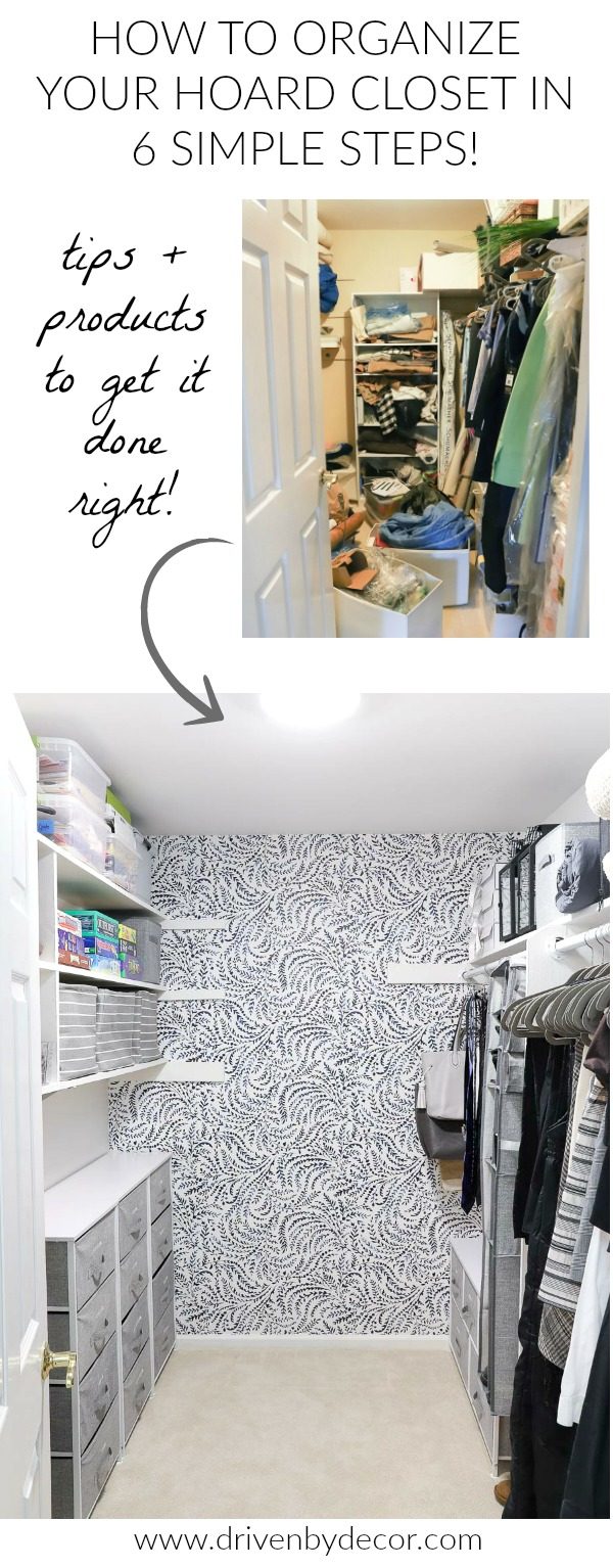 Great post with the best tips and products for organizing even the messiest closet!