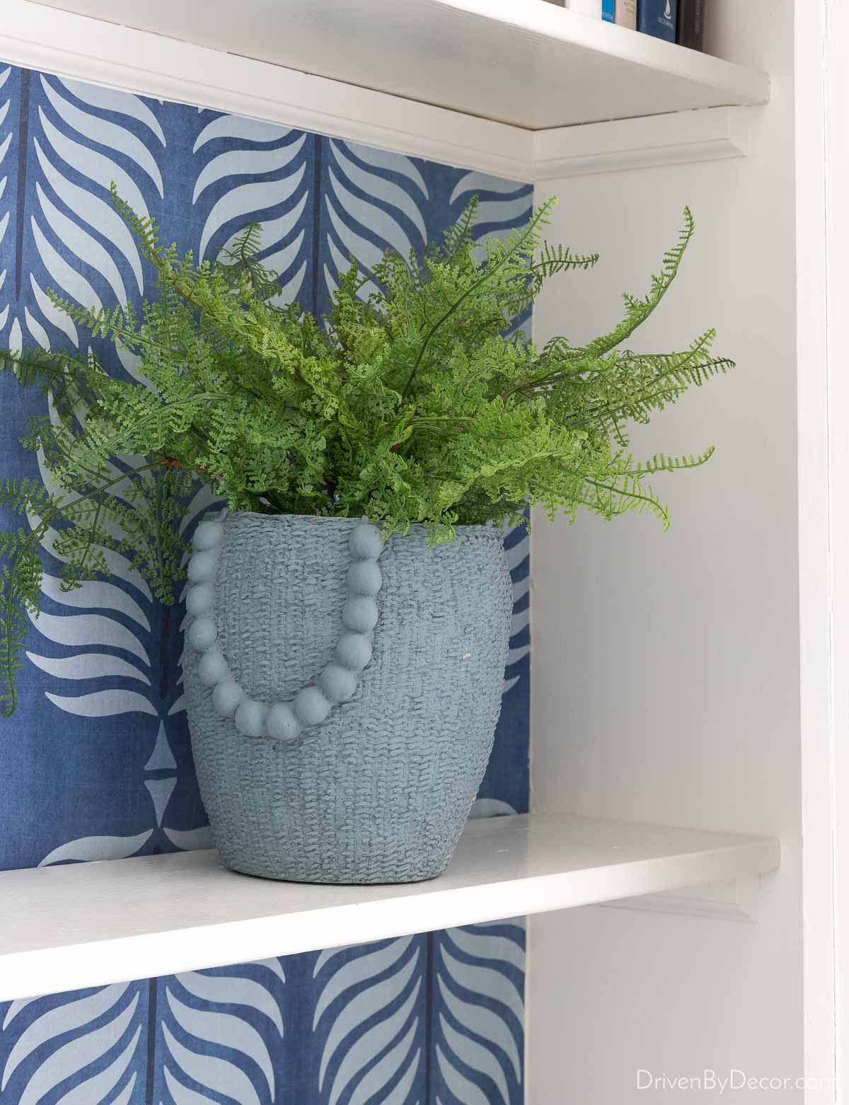 Shallow bookcase shelves