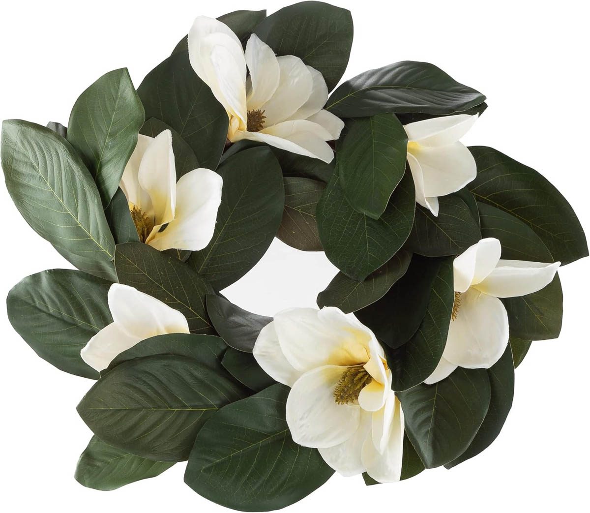 A budget-friendly magnolia wreath