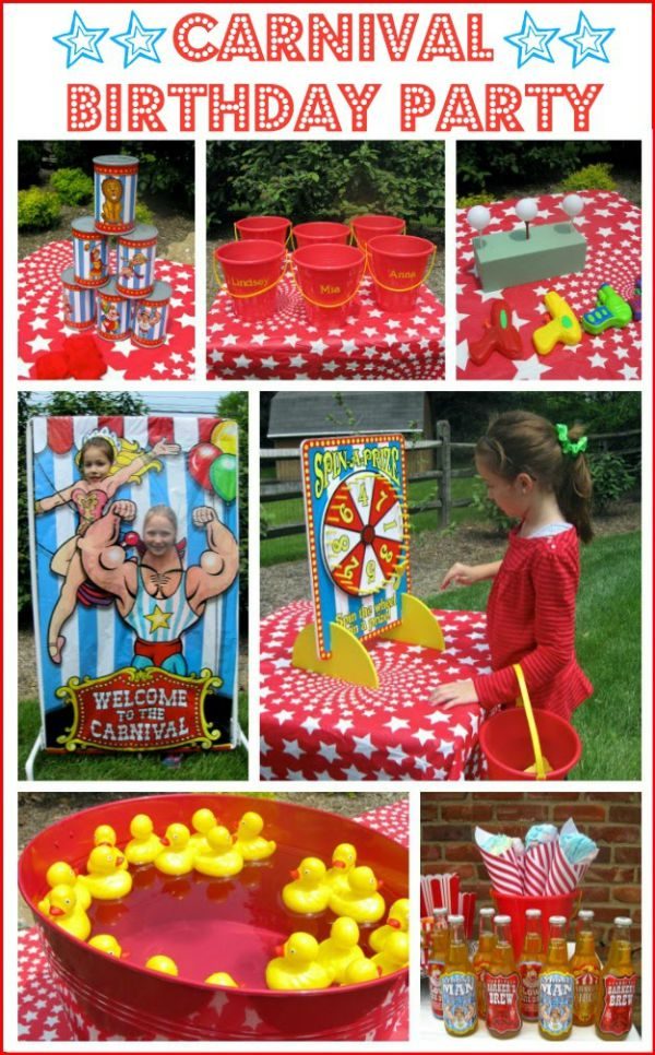 Ideas for how to throw a carnival or circus birthday party