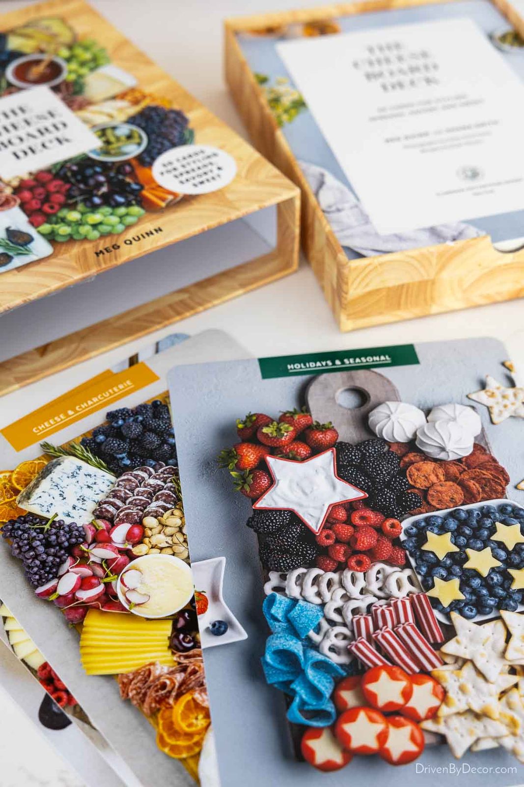 Charcuterie board card set with ideas for creating your own boards