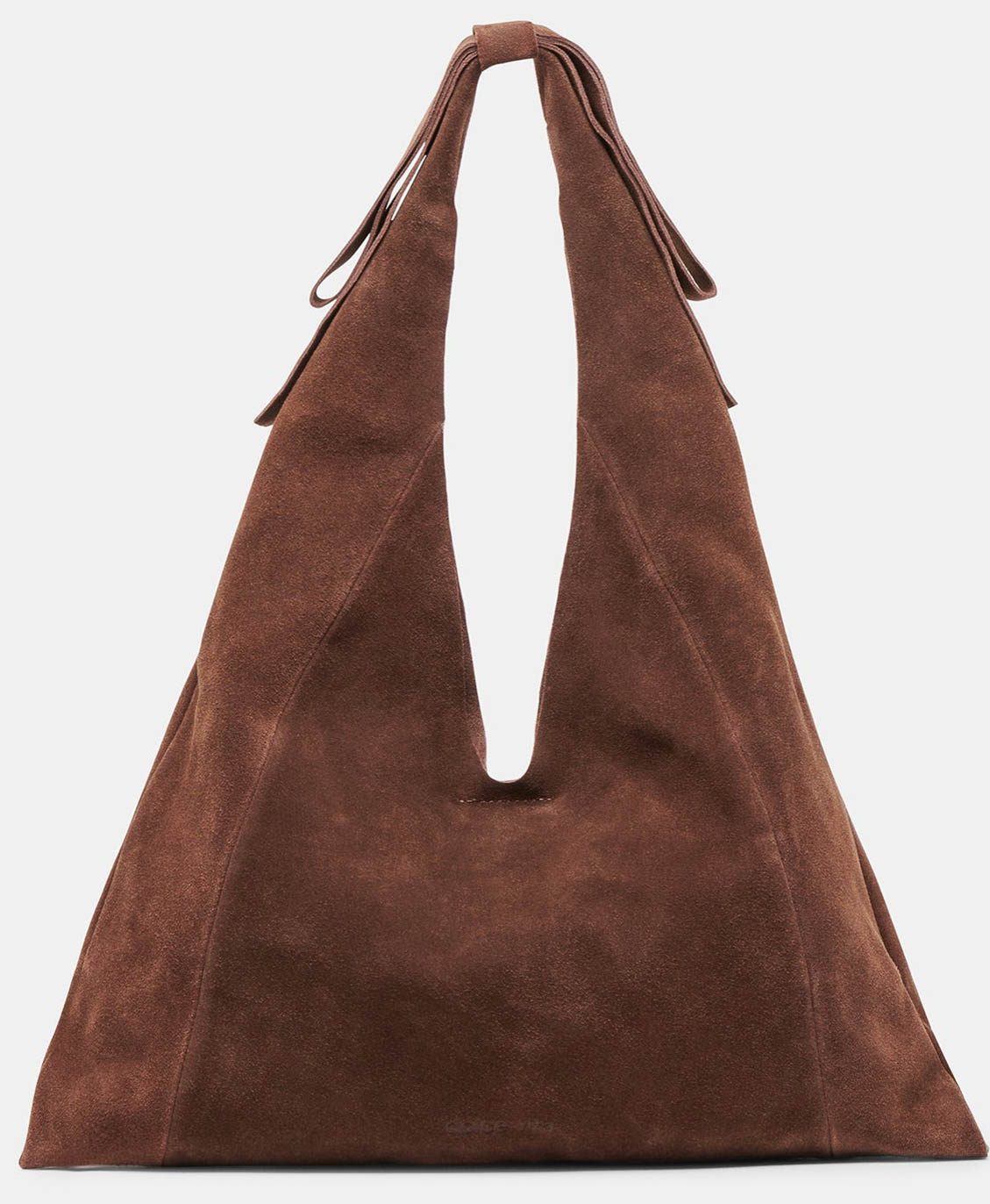 Chocolate suede purse