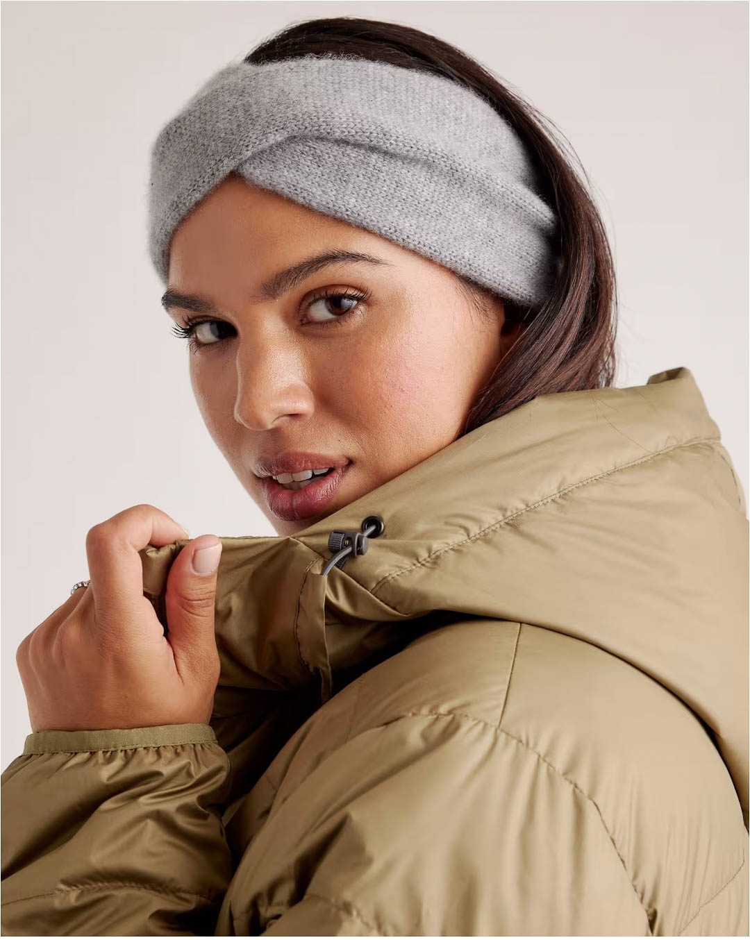 Cashmere twist headband