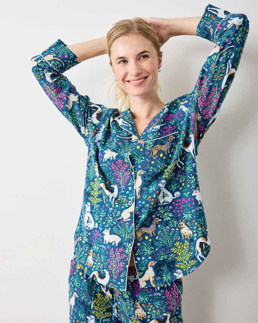 Colorful patterned pajamas