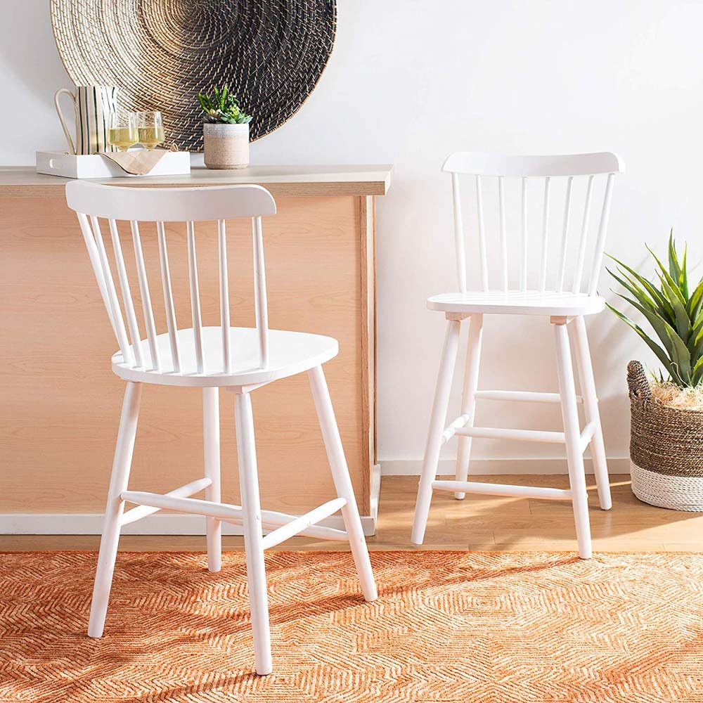 These spindle back counter stools are a classic style and fairly cheap compared to others!