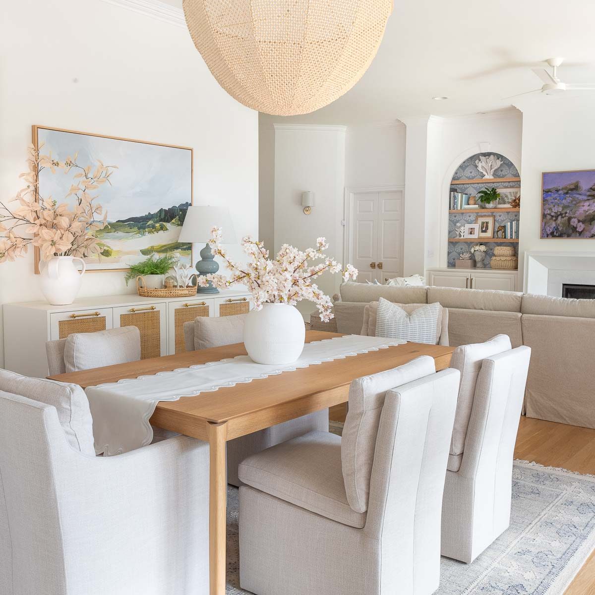 Dining Room “Before” and “After” + Rug Size Walkthrough