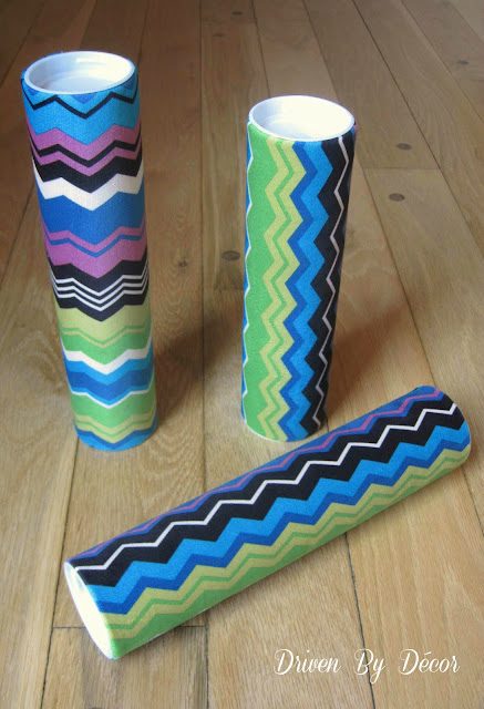 DIY scrunchie holder covered in fabric