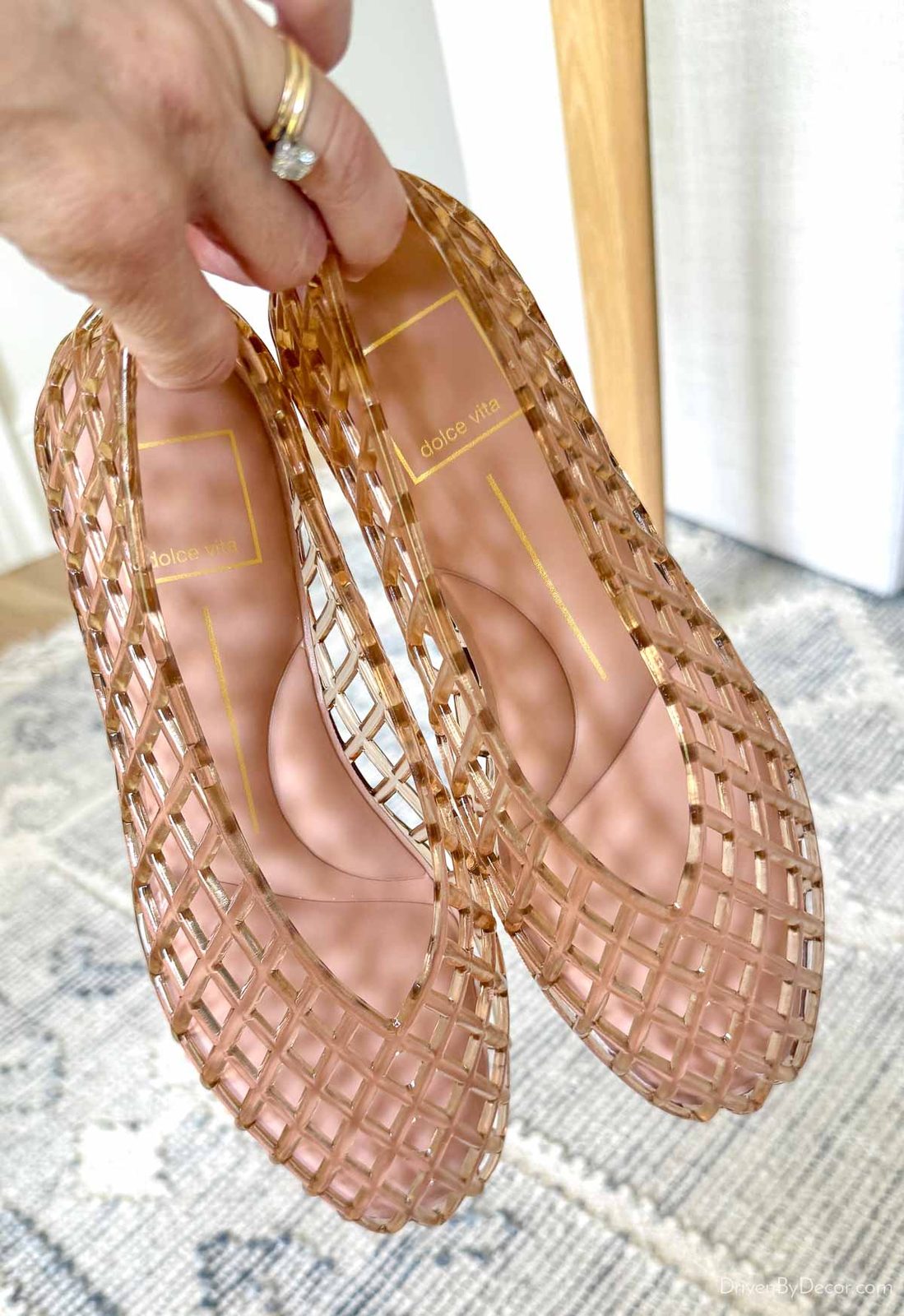 Pair of jelly flats