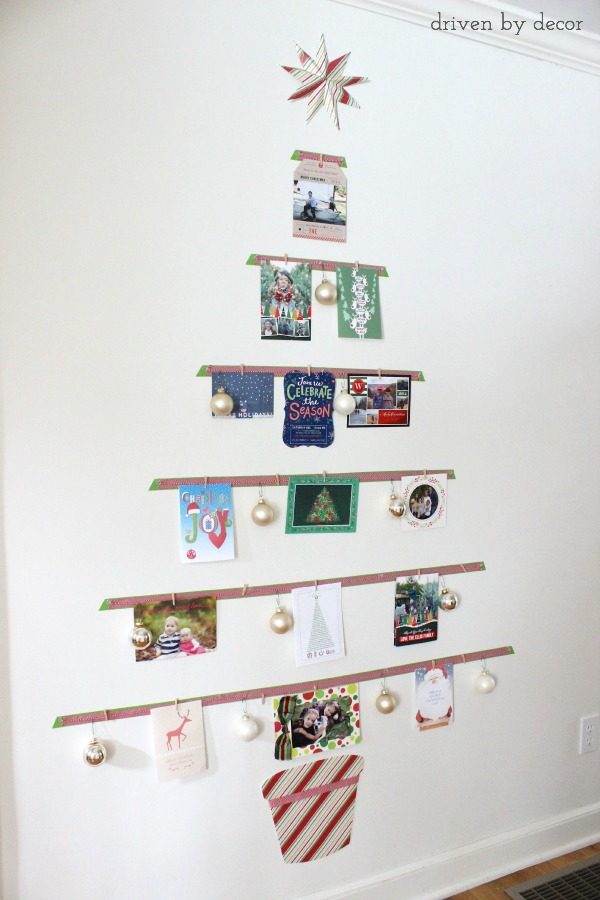 Dekorguncel - A cute way to display your holiday cards (and leave no marks on your walls!)