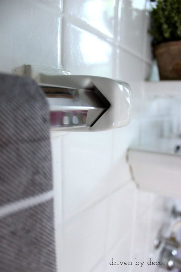 Dekorguncel - How to make towel bar fit large endcap brackets