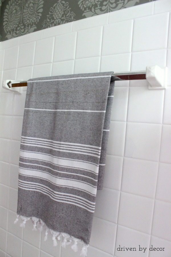 How To Replace a Towel Bar With Fixed Ceramic Ends