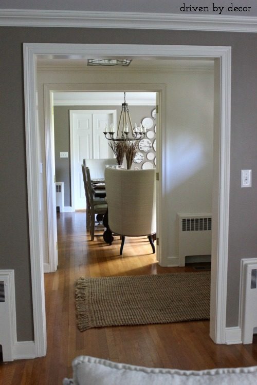 Dekorguncel View of Dining Room Across Foyer