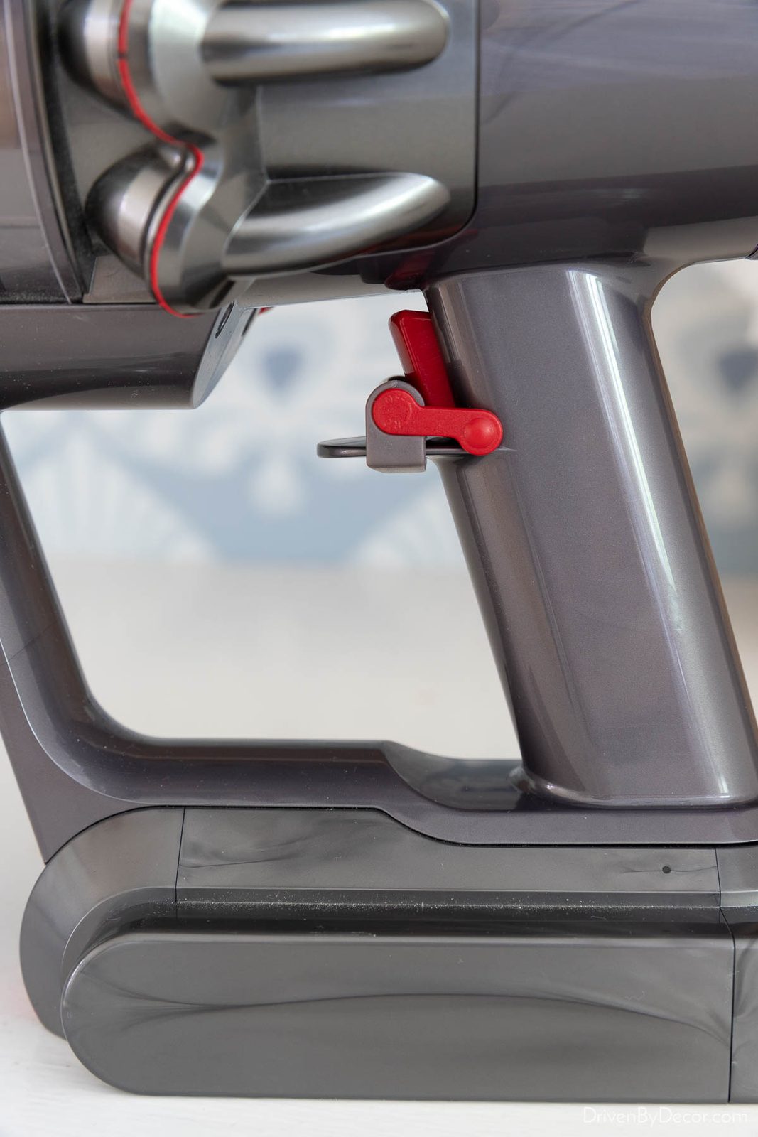 Dyson trigger clamp rotated to on position