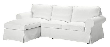 EKTORP loveseat and chaise lounge