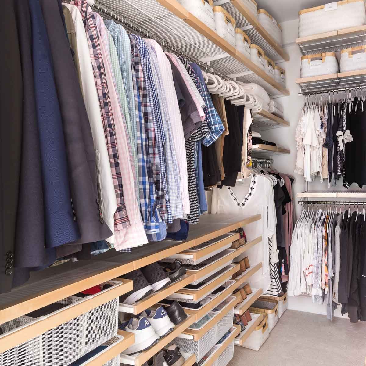 My Elfa Closet System: Our “Before” and “After” Makeover