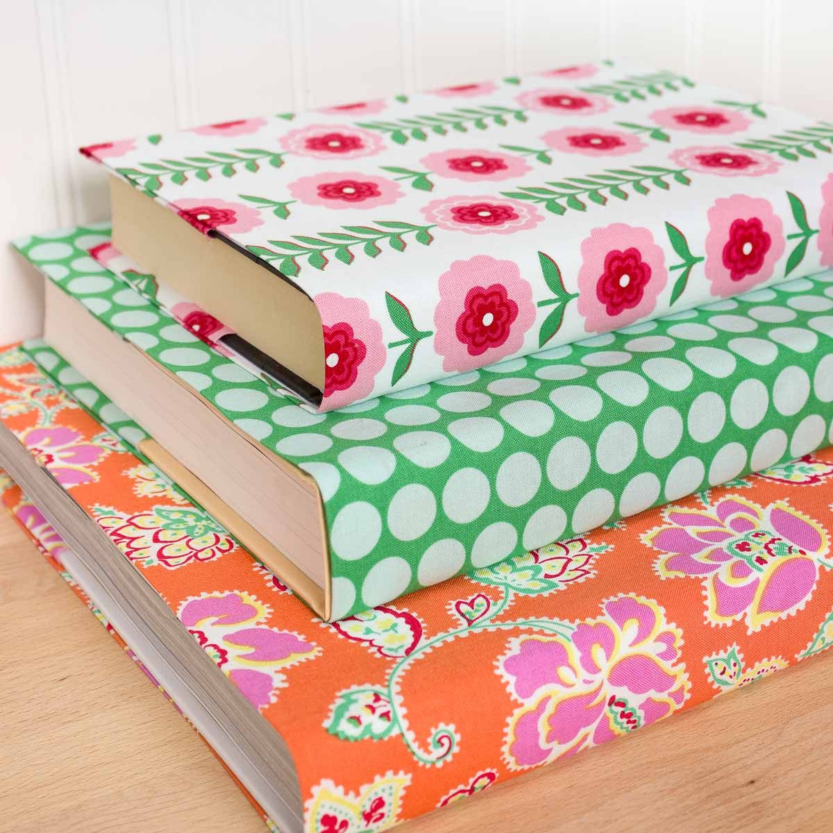 Fabric Book Covers (Without Any Sewing)
