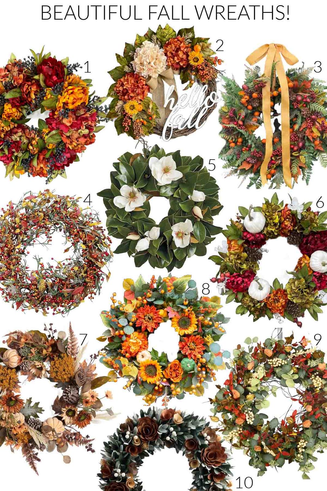 Favorite fall wreaths