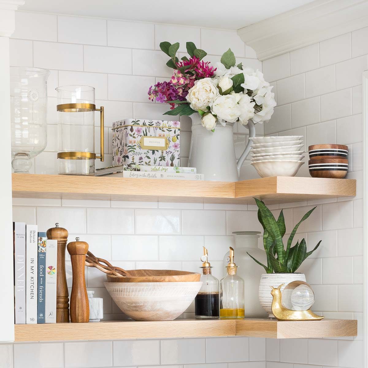 All the Details: Our Floating Corner Shelves