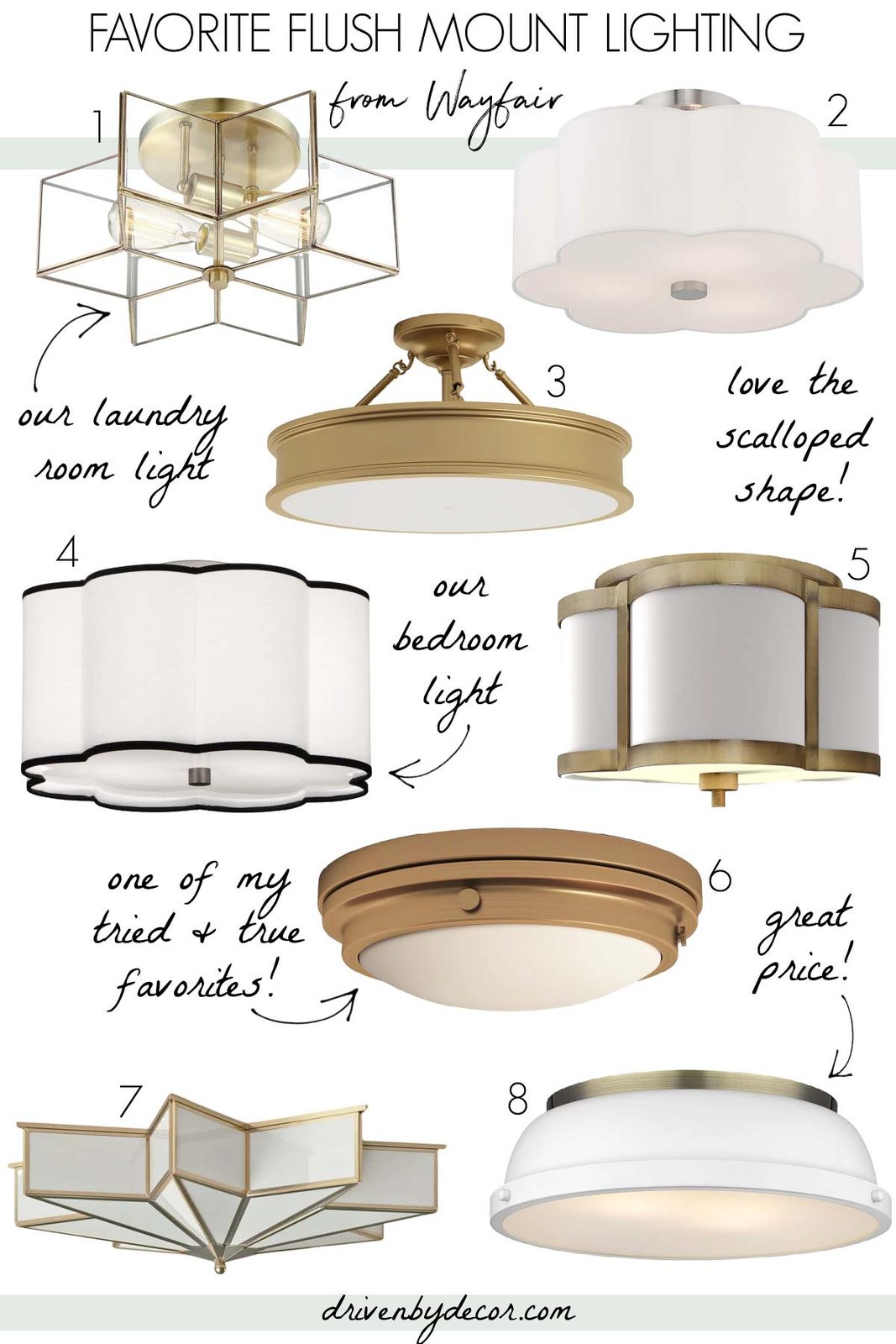 Flush mount ceiling lights