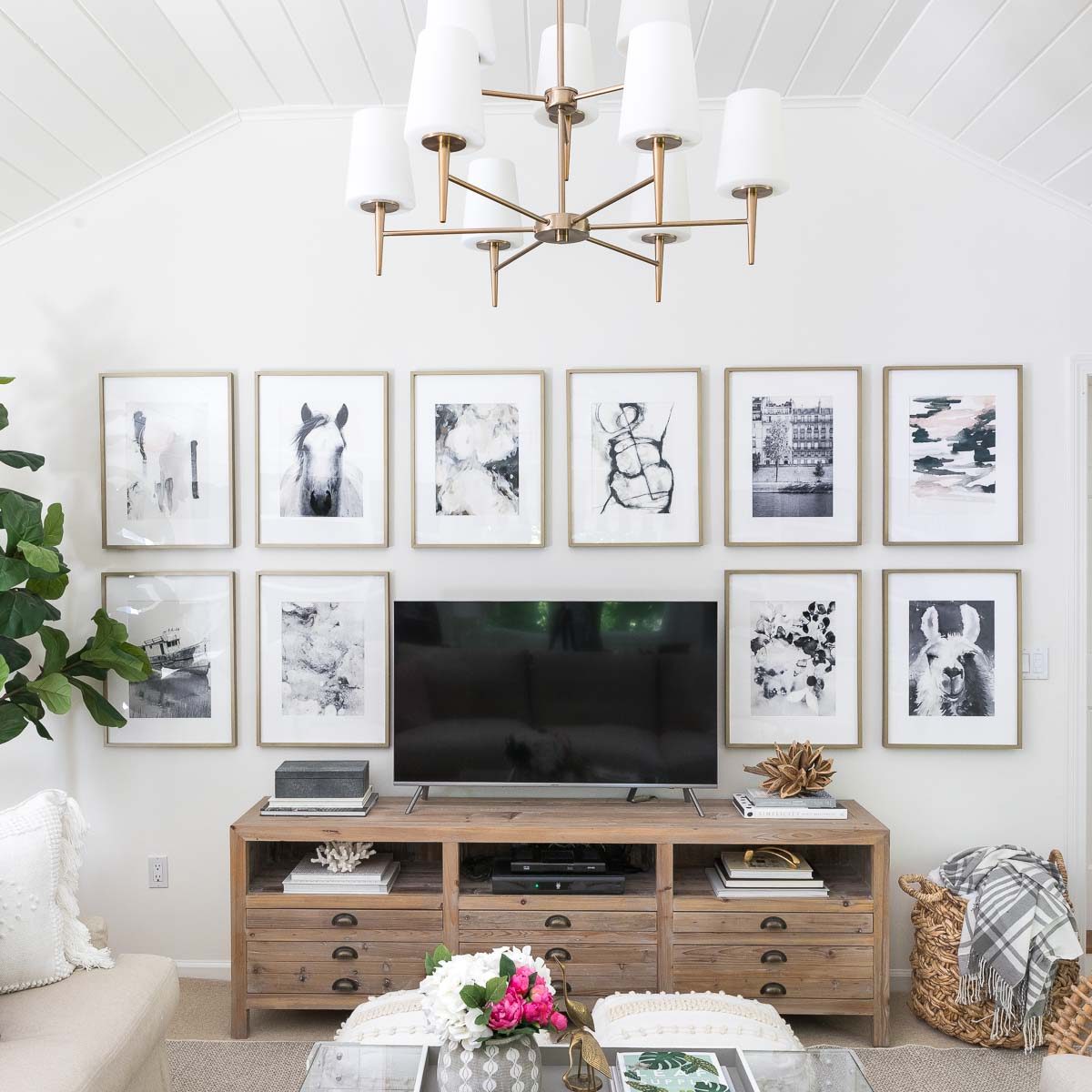 Gallery wall layouts