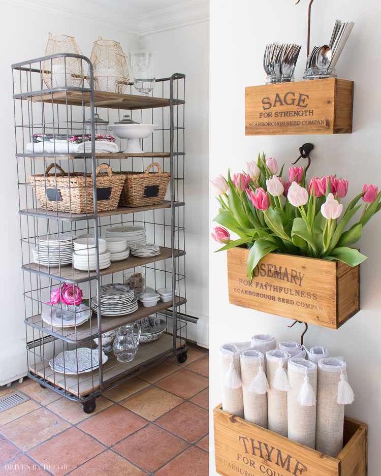 Our New Hanging Wooden Herb Boxes