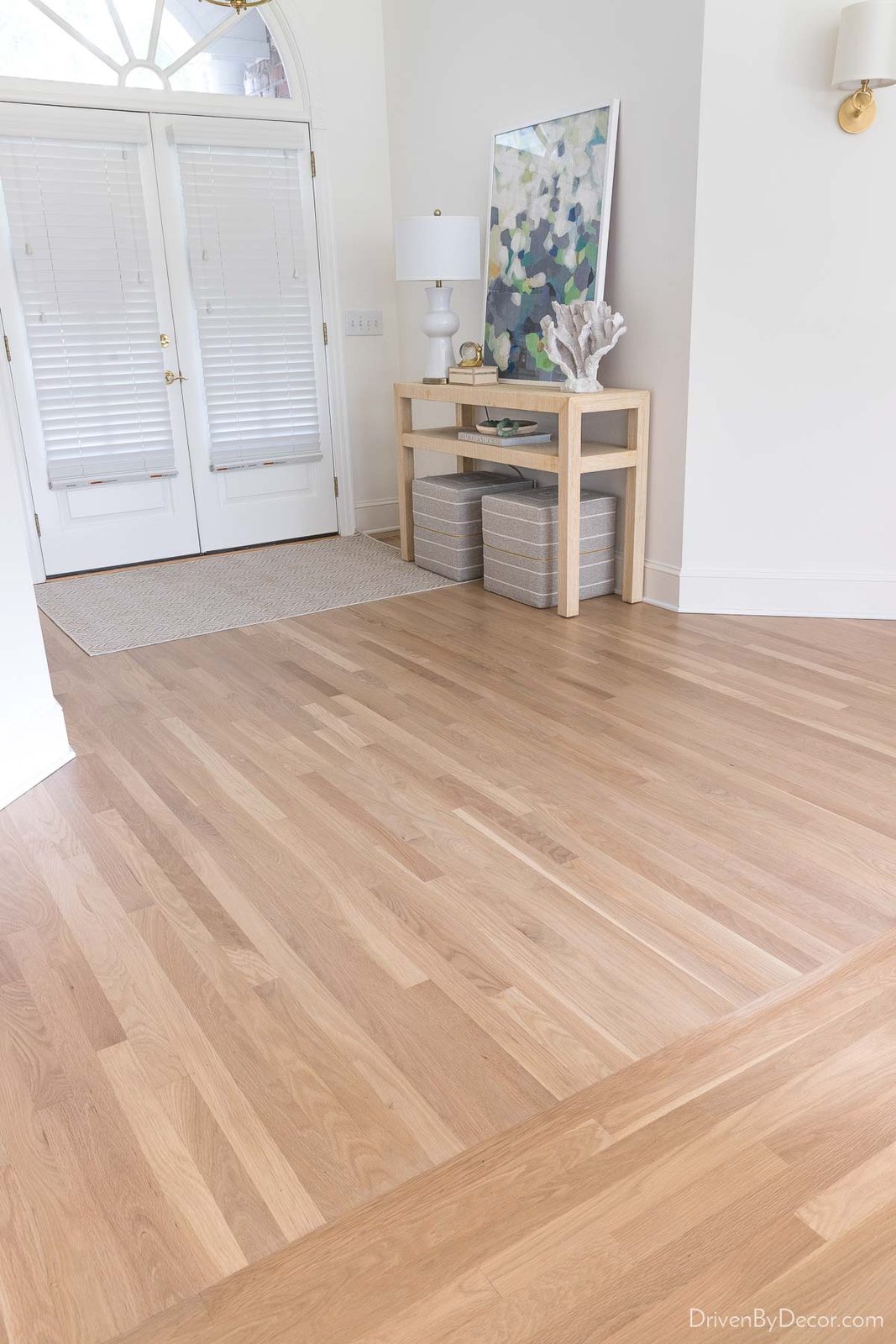 Our hardwood floors after refinishing!