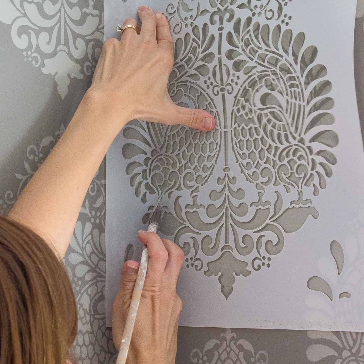 DIY Home Projects including stenciling walls