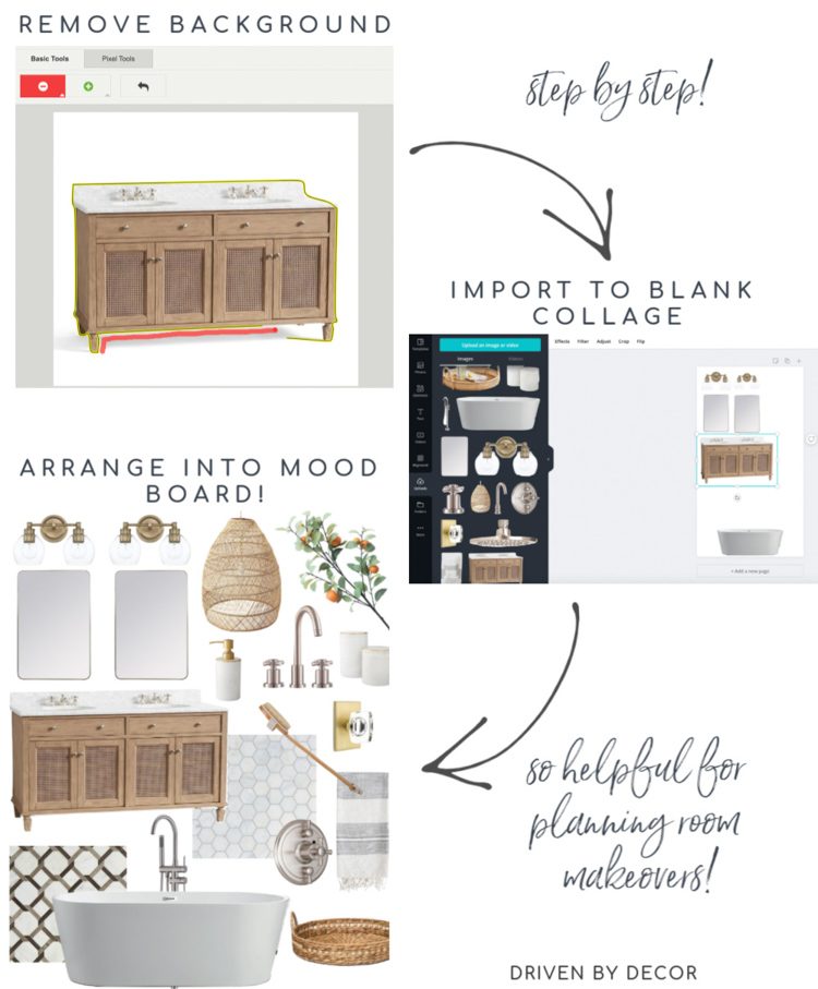 Creating interior design mood boards - a step by step tutorial!