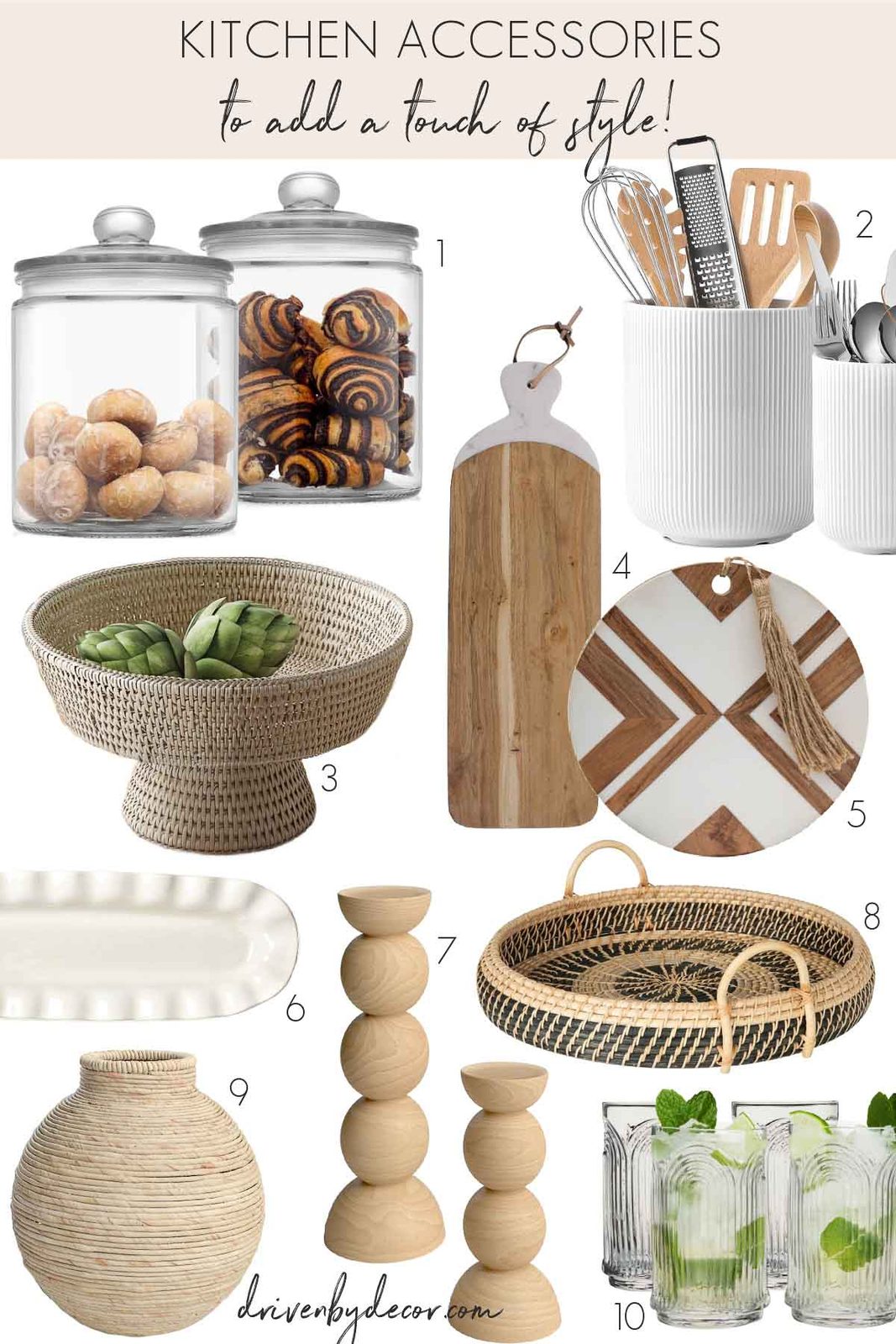 Stylish kitchen accessories