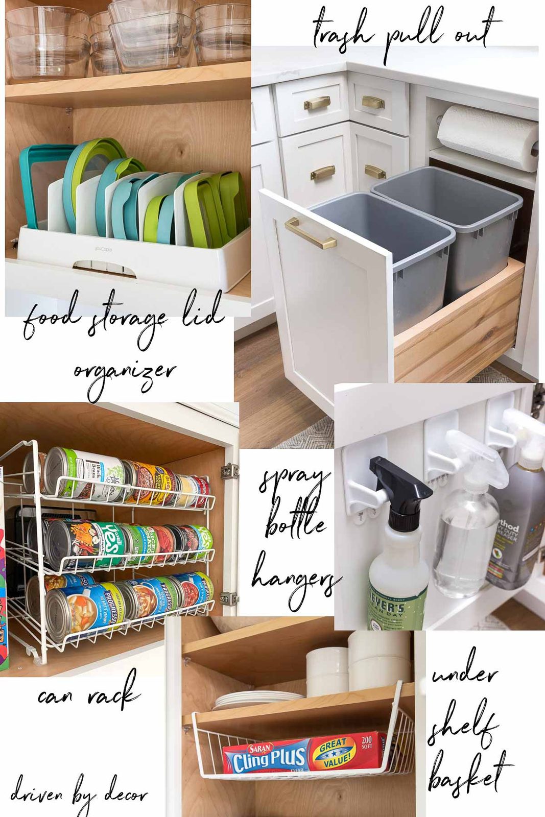 Kitchen cabinet organization ideas
