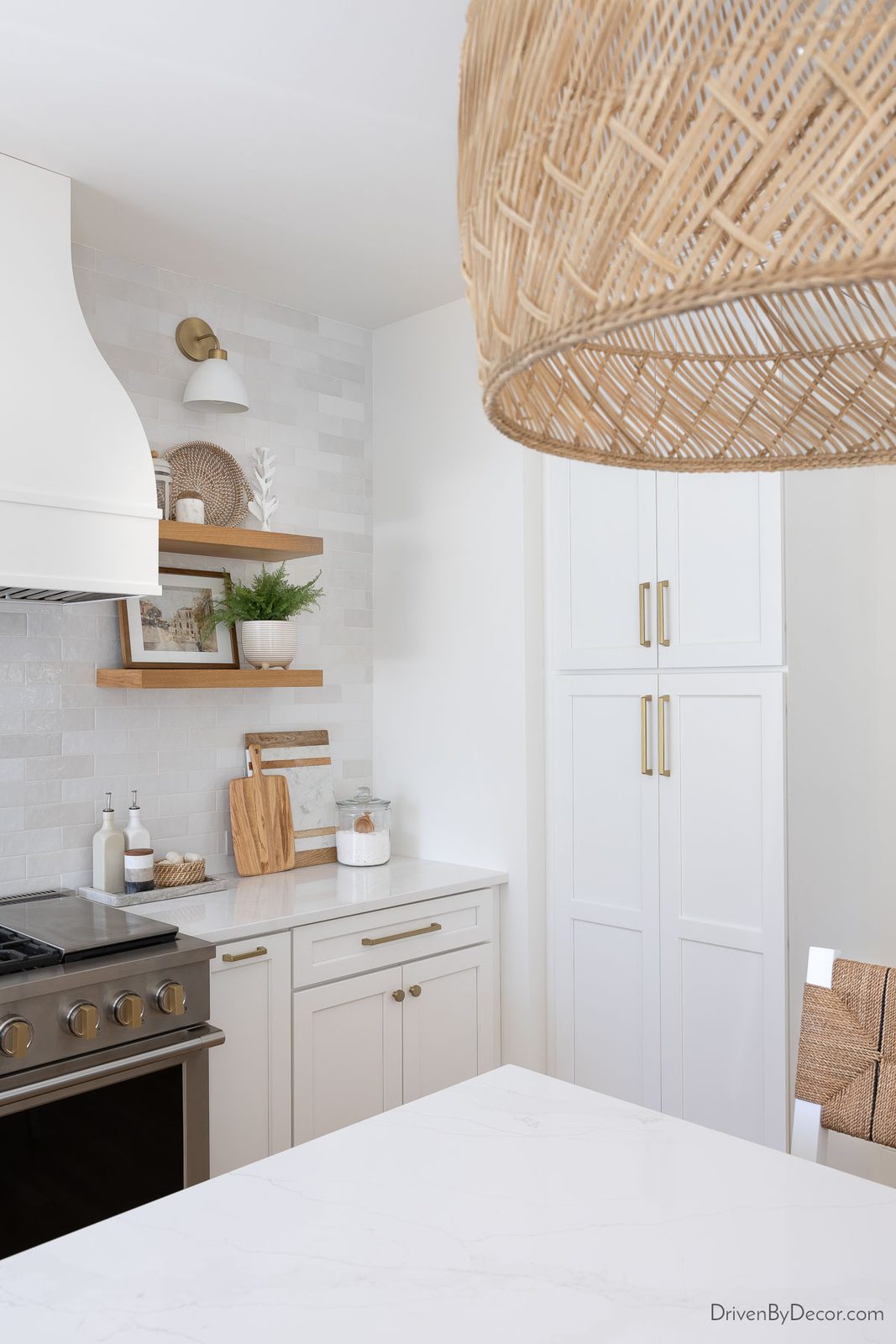 Floor to ceiling kitchen pantry cabinet