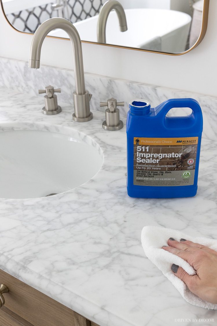 Thinking about using marble in a bathroom? Here's what you need to know!