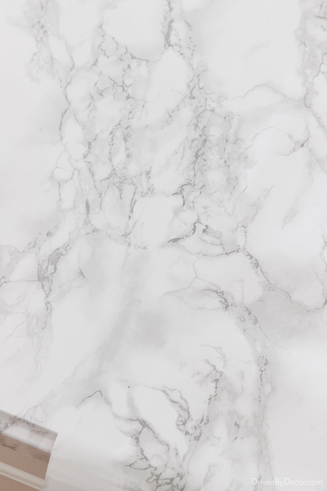 Seaming our marble contact paper countertops