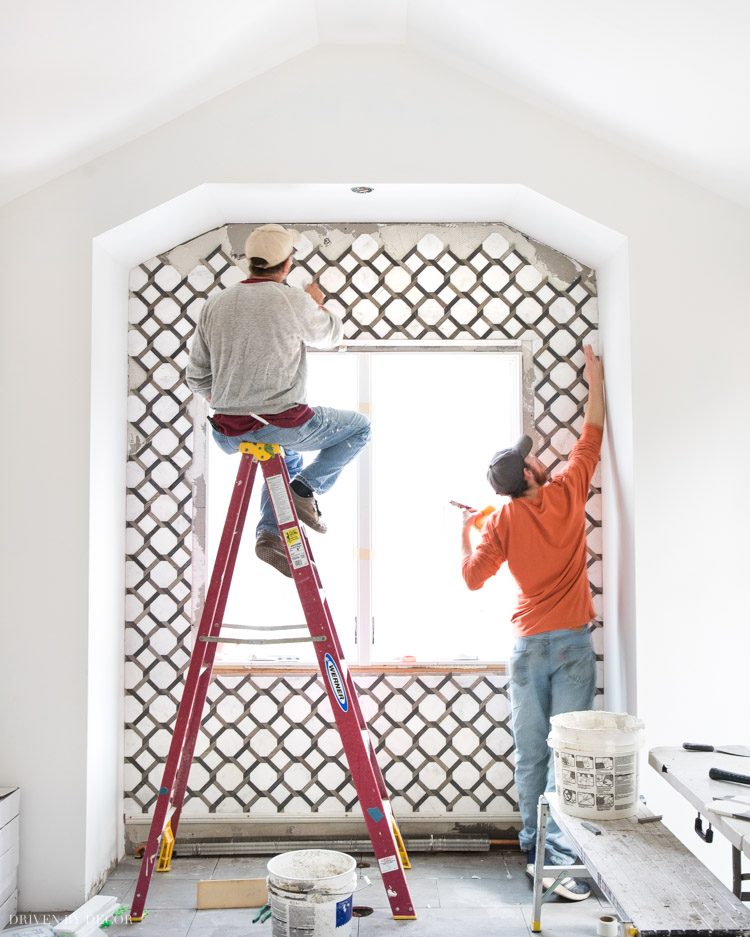 Sharing all of the design progress on our master bathroom remodel!!