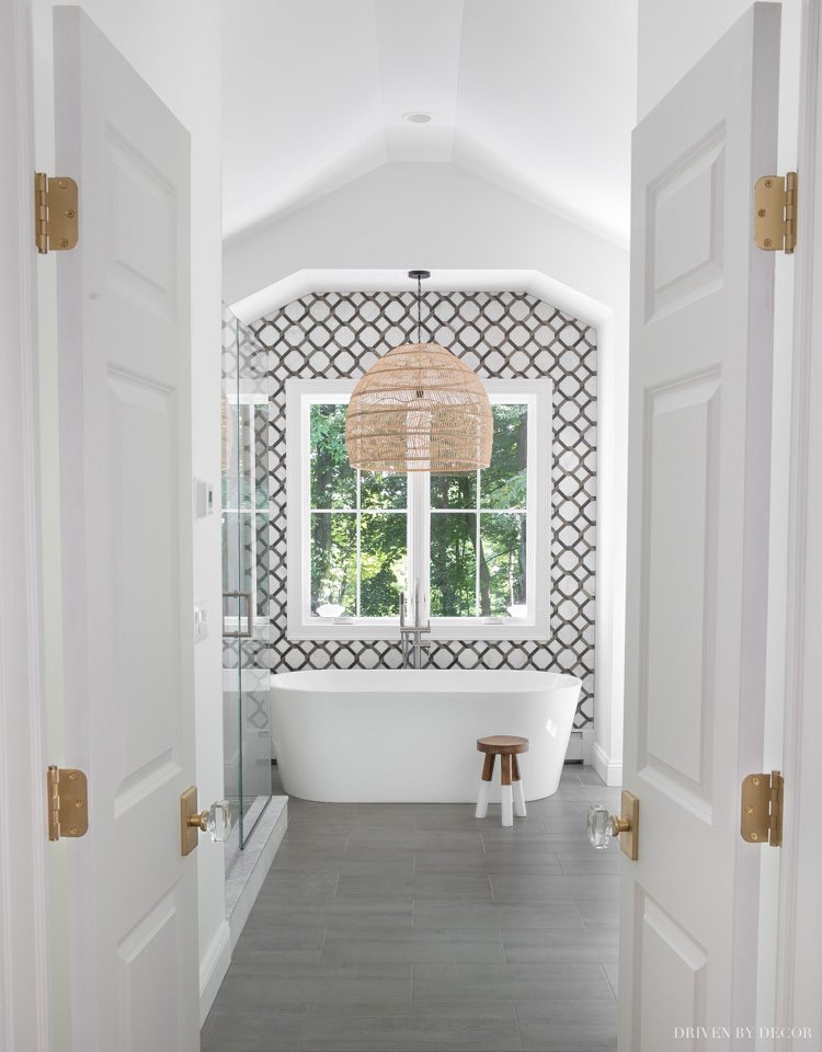 Our master bathroom reveal!!