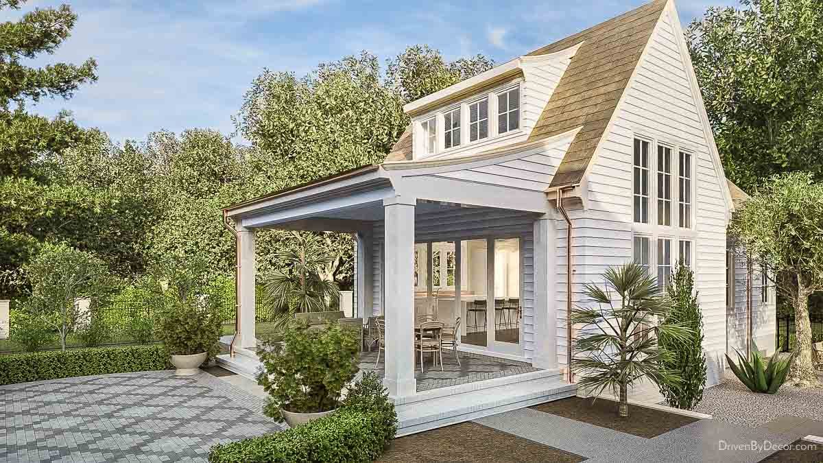 Rendering of our modern tutor guest house