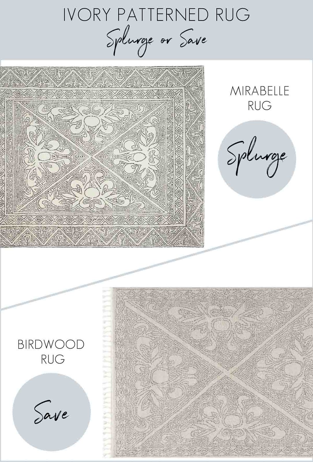 Mirabelle rug look for less