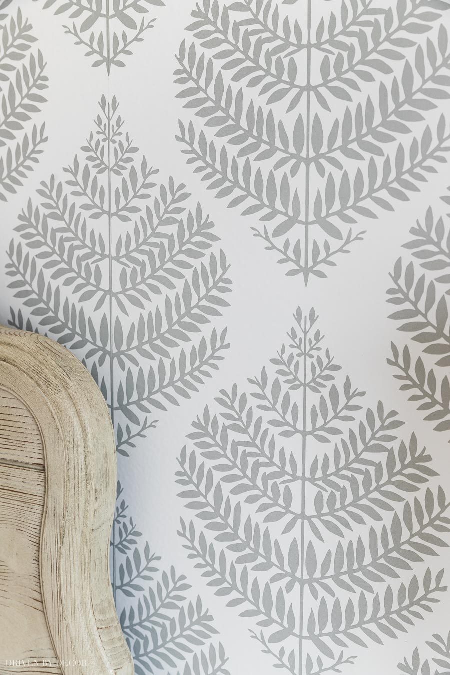 LOVE this peel and stick wallpaper - so cute!