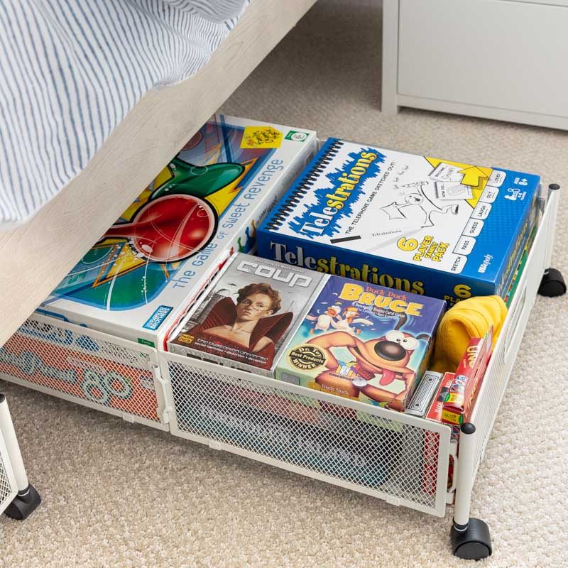 Rolling under bed organizer