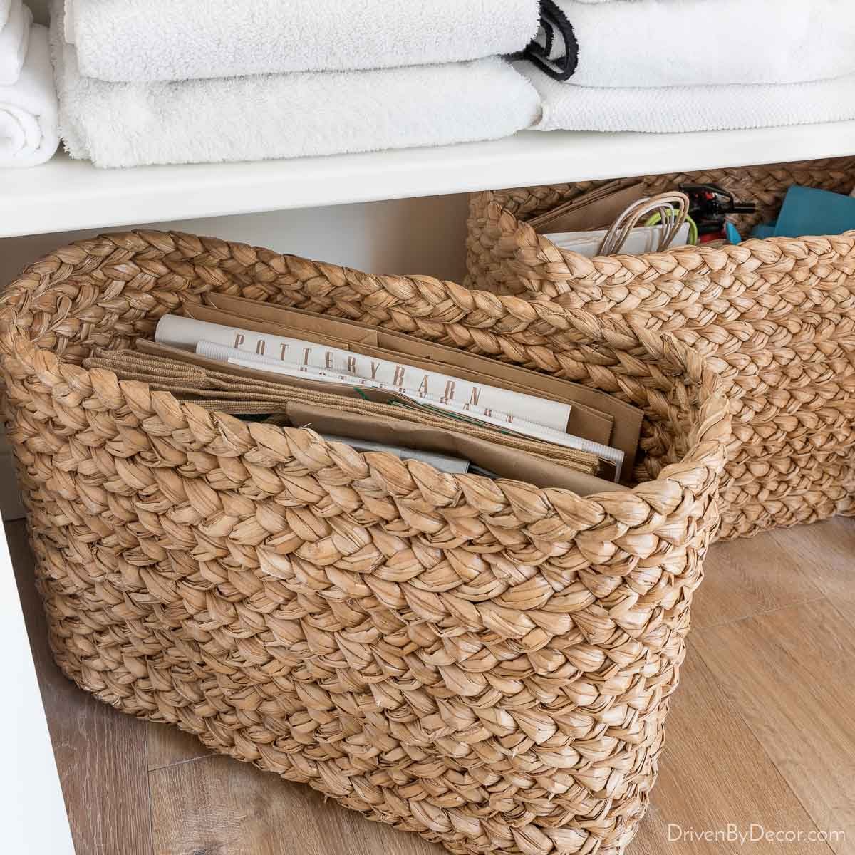 Seagrass baskets