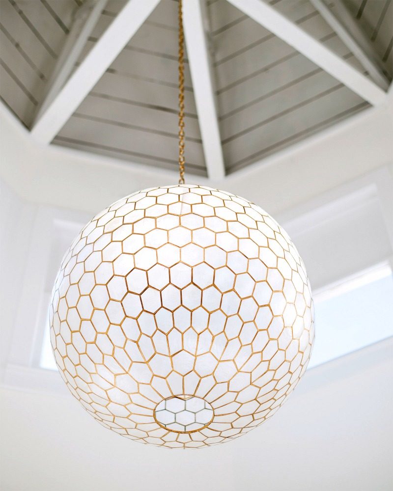 Serena & Lily's Capiz Pendant - perfect for over a kitchen table!