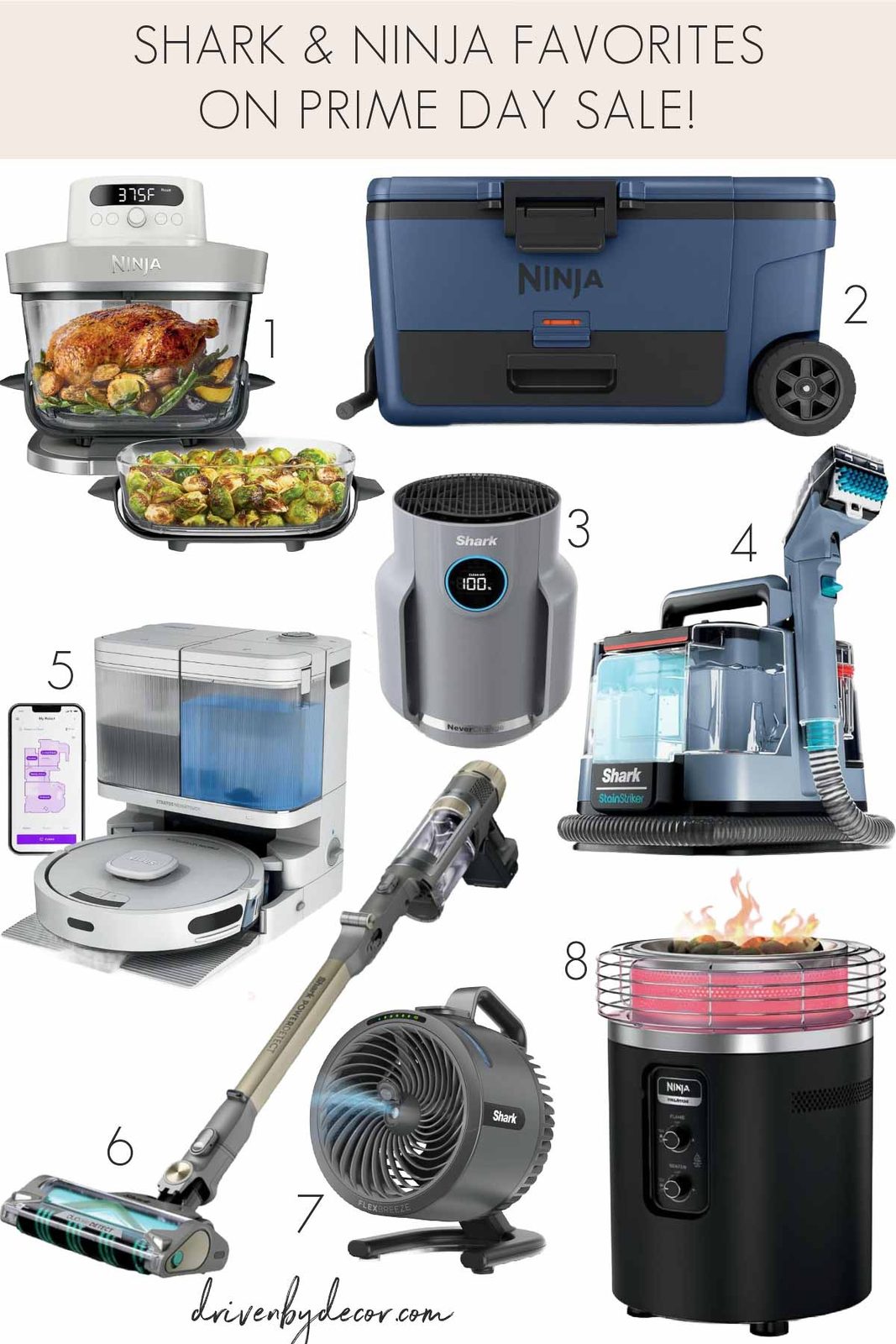 Shark and Ninja items on Prime Day sale