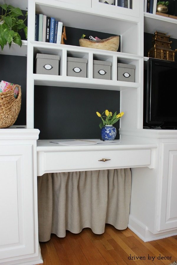 Hiding our Home Office Cords and Wires (With Style)