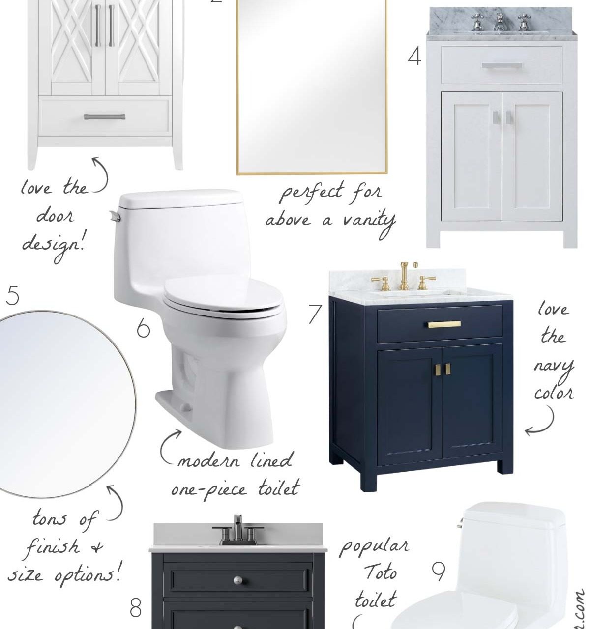Vanities, mirrors, & toilets - the perfect bathroom upgrades!