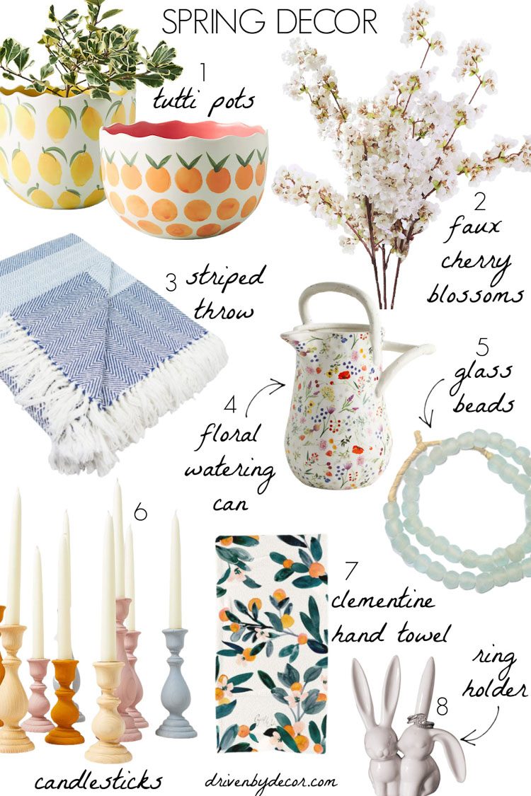 All of my spring decor favorites are in this post!