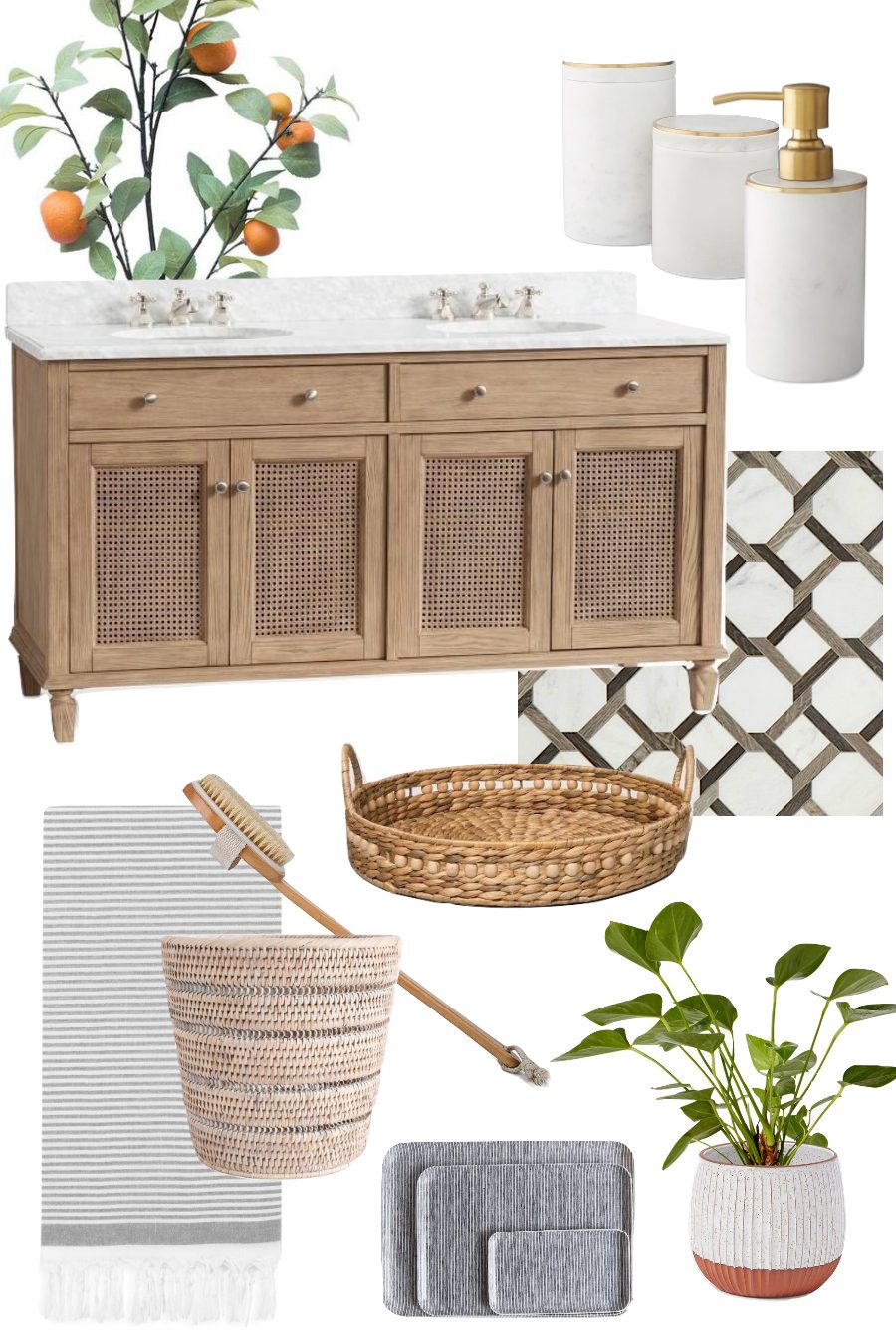 Love this vanity and accessories for a master bathroom!