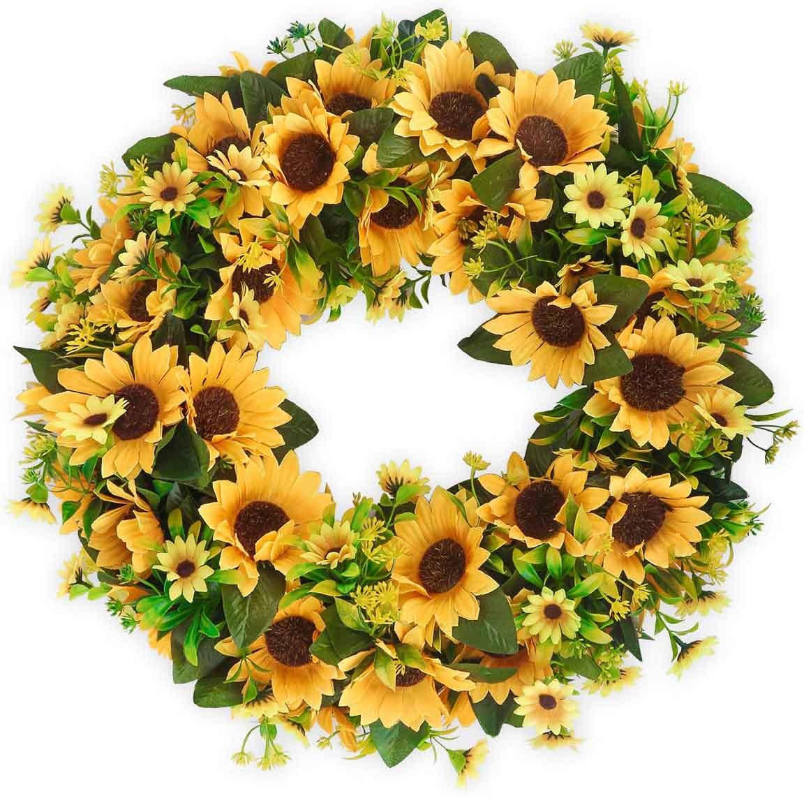 20" sunflower wreath
