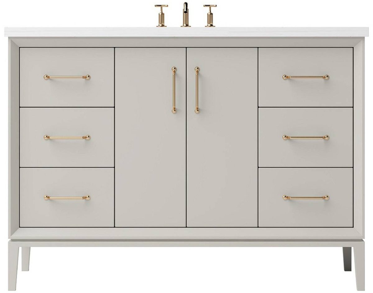 60" taupe bathroom vanity